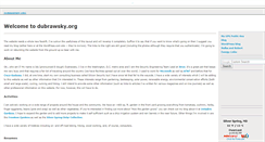 Desktop Screenshot of dubrawsky.org